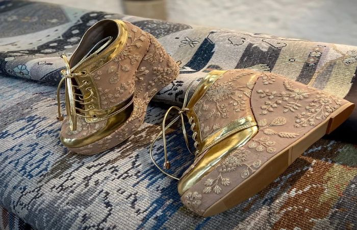 Rose Gold Sneakers