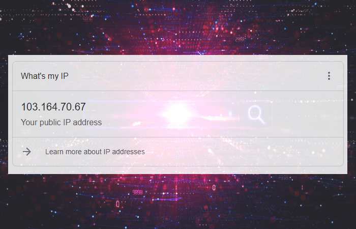 what is my ip address